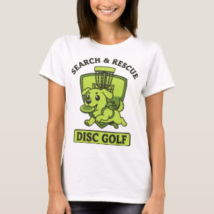 Search And Rescue Disc Golf Dog Flying Disc  T-Shirt
