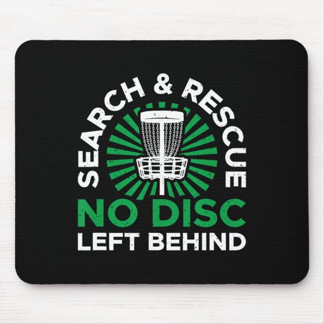 Search And Rescue Funny Disc Golf Lovers  Mouse Pad (Front)