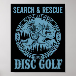 Search And Rescue No Disc Left Behind Disc Golf Sc Poster