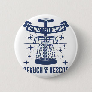 Search And Rescue No Disc Left Behind Disc Golf Sk 6 Cm Round Badge