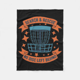 Search And Rescue No Disc Left Behind Disc Golf Sk Fleece Blanket
