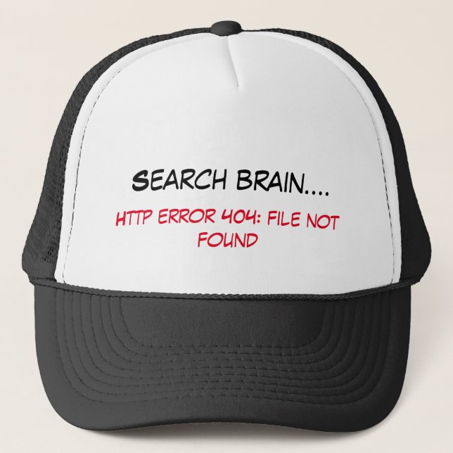 Search brain trucker hat (Front)