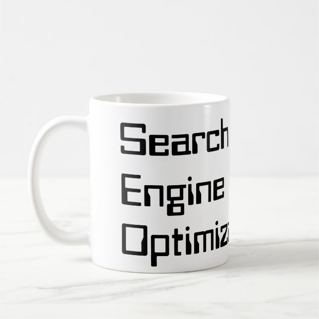 Search Engine Optimisation - SEO Coffee Mug (Left)