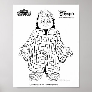 Search for Joseph Activity Maze Poster