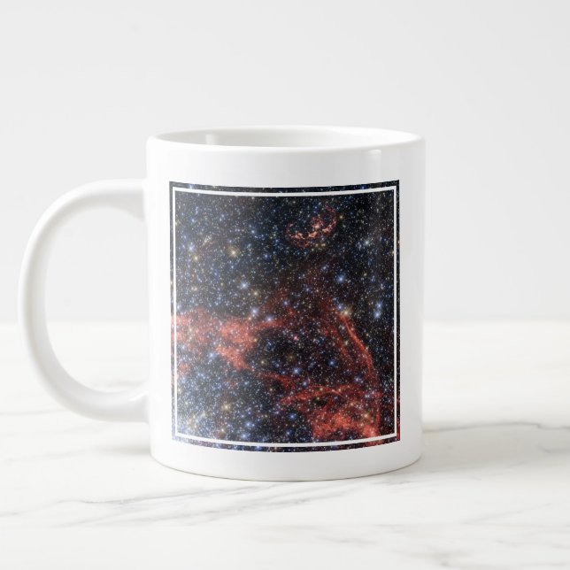 Search For Stellar Survivor Of Supernova Explosion Large Coffee Mug (Left)