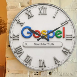 Search for Truth Bible Inspired Gospel Large Clock