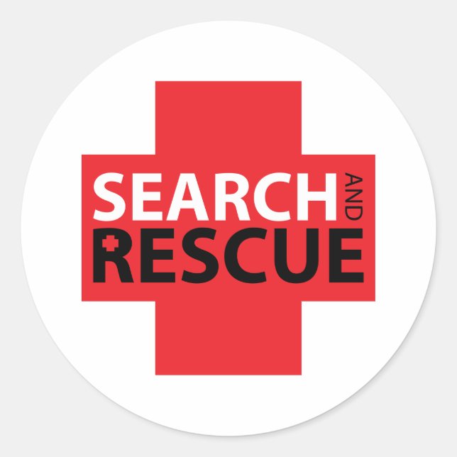 Search & Rescue Classic Round Sticker (Front)