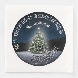 Search the Skies on Christmas Eve Napkin