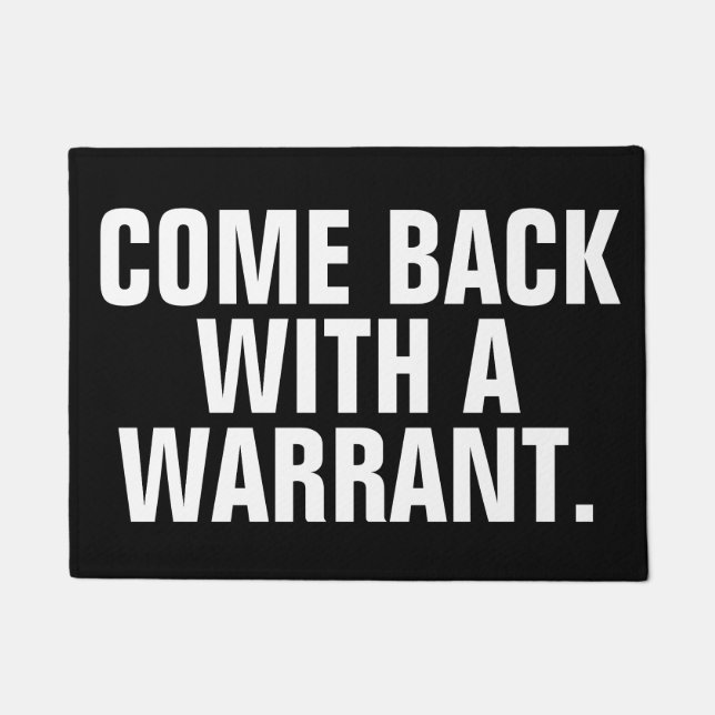Search Warrant Doormat (Front)
