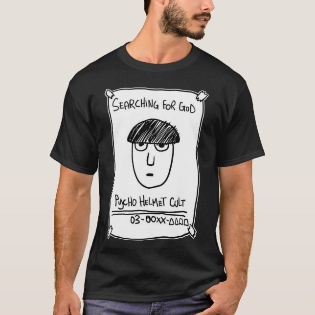 Searching for God Surreal Anime Poster friends ret T-Shirt (Front)