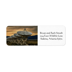 Searching for transmissions return address label