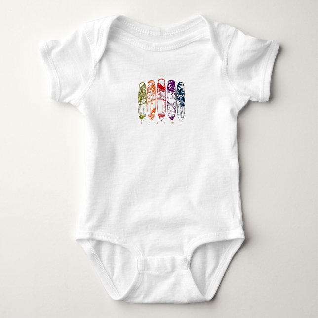 Searching for Waves Baby Bodysuit (Front)