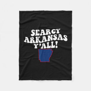 Searcy Arkansas Y'all Ar Southern Accent Vacation Fleece Blanket