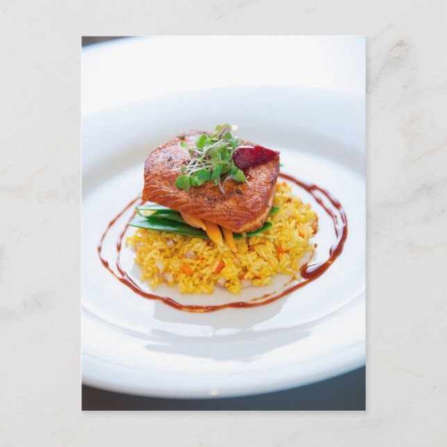 Seared Salmon Postcard (Front)