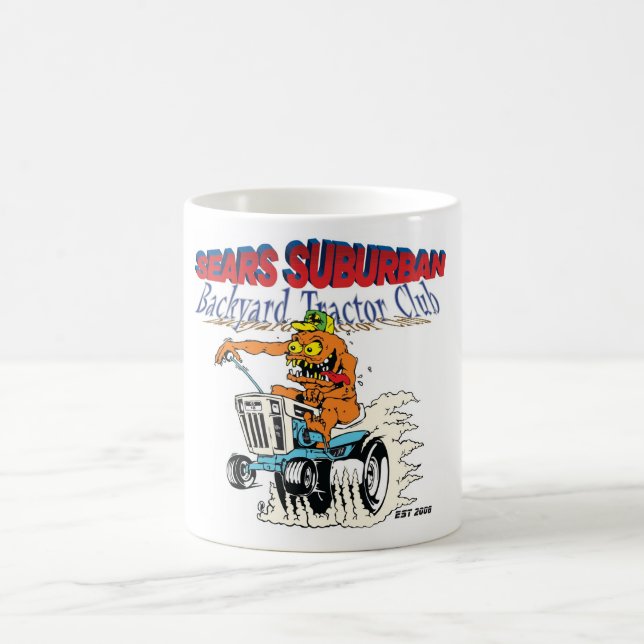 Sears Suburban Backyard Tractor Club in new logo Coffee Mug (Center)