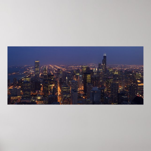 Sears Tower Panoramic Poster (Front)