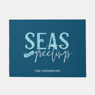 Seas and Greetings Door Mat