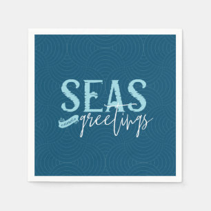 Seas And Greetings Napkin