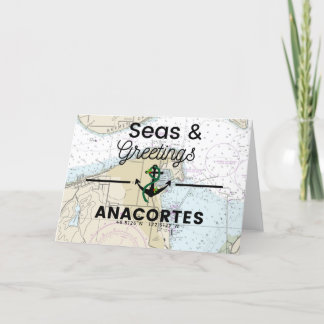 Seas & Greetings Chart- Anacortes Holiday Card