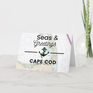 Seas & Greetings Chart- Cape Cod Holiday Card