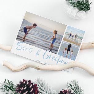 Seas & Greetings Coastal Family Holiday Card