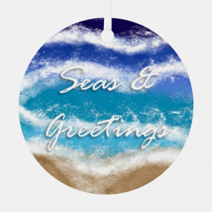 Seas & Greetings   Seaside Coastal Christmas   Metal Tree Decoration