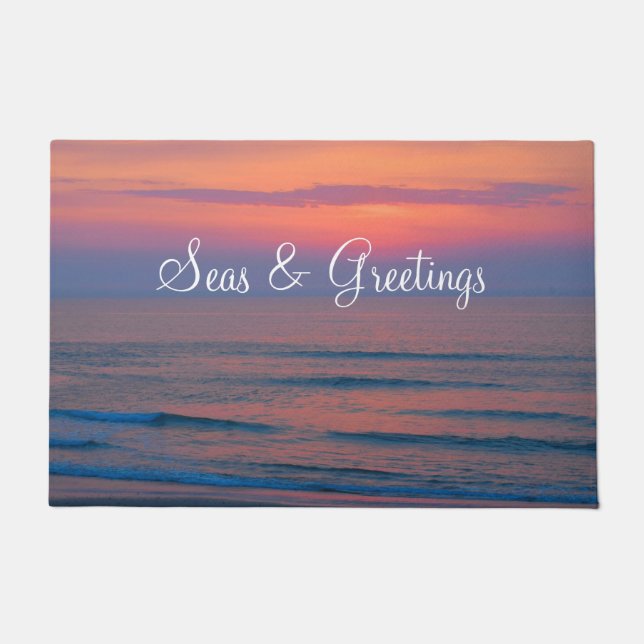 Seas & Greetings Sunrise Door Mat (Front)