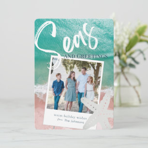 Seas & Greetings Tropical Ocean Holiday Photo Card