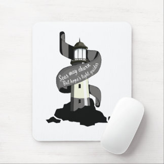 Seas may churn, but hope's light guides mouse pad