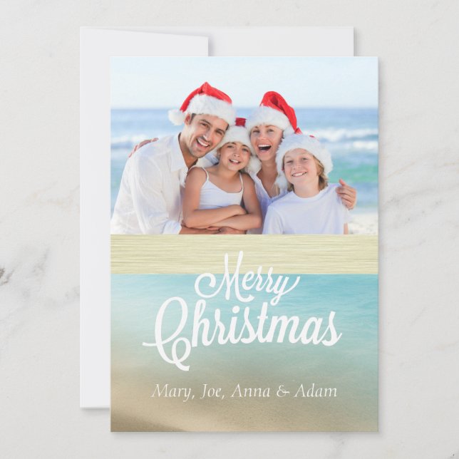 Seas 'n Greetings Christmas Photo Card (Front)