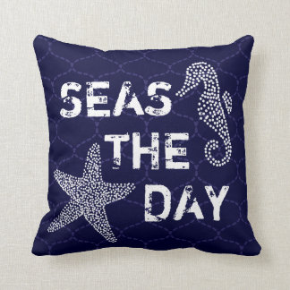 Seas The Day Beach Ocean Pillow Bendel Designs