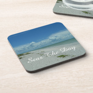 Seas The Day Beach Photography Tropical Coastal  Coaster