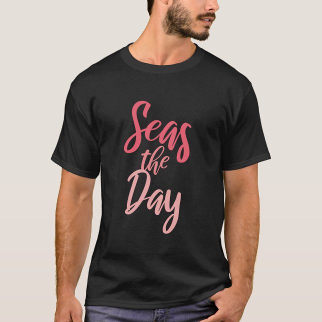 Seas The Day Casual Beach Vacation Outerwear Tops (Front)