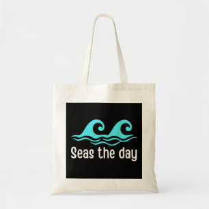 Seas The Day  Funny Ocean Tote Bag