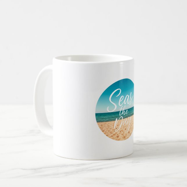 Seas the day mug (Front Left)