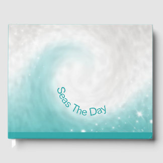 "Seas the Day" Ocean wave Guest Book