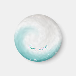 "Seas the Day" Ocean wave Magnet
