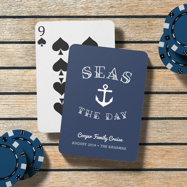 Seas the Day | Personalised Family Vacation Playing Cards (Creator Uploaded)