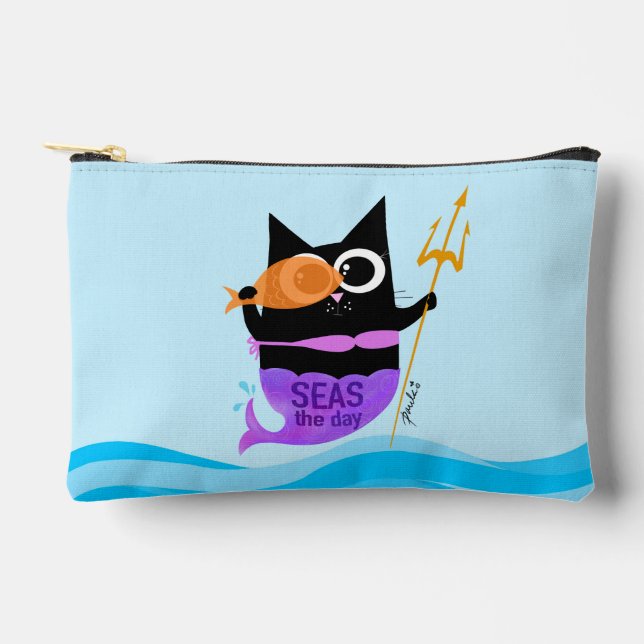 Seas the Day — Personalised Zippered Pouch (Front)