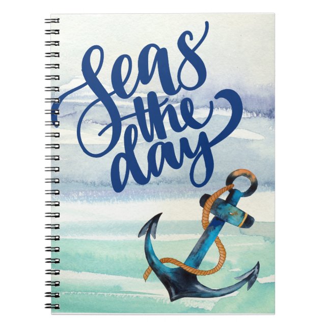 Seas the Day Spiral Notebook (Front)