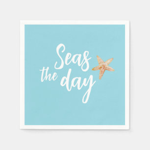 Seas the Day Starfish Beach Napkin