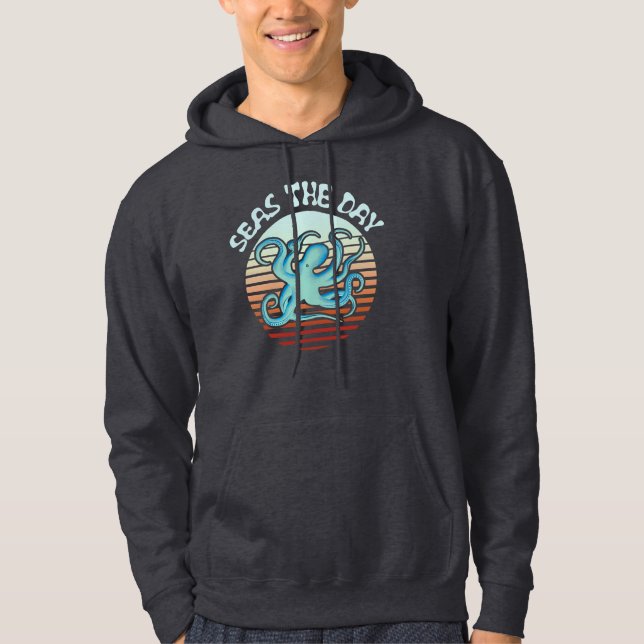 Seas The Day | Summer Vibes Octopus Hoodie (Front)
