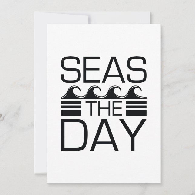 Seas The Day Thank You Card (Front)