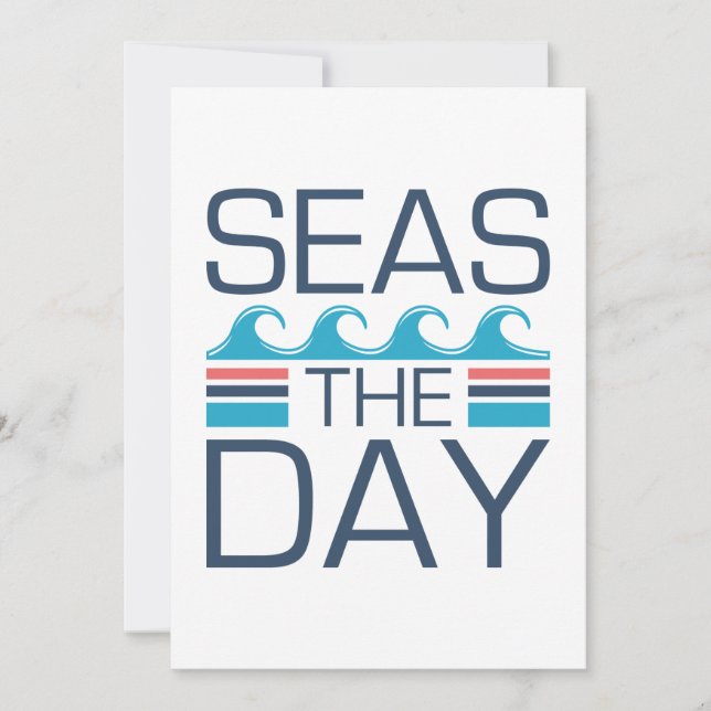Seas The Day Thank You Card (Front)