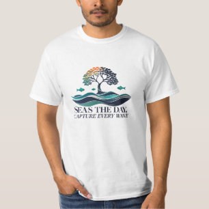 Seas the Day – Tree & Ocean Harmony Tee