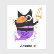 Seas the Day – Wanda the Cat Sticker