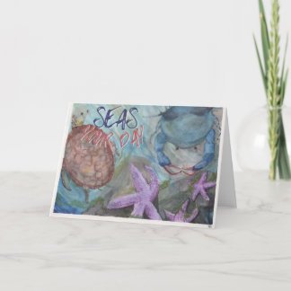 Seas Your Day Watercolor Greeting Card