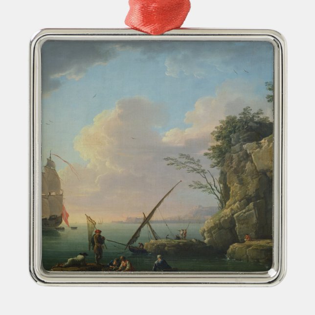 Seascape, 1748 metal ornament (Front)