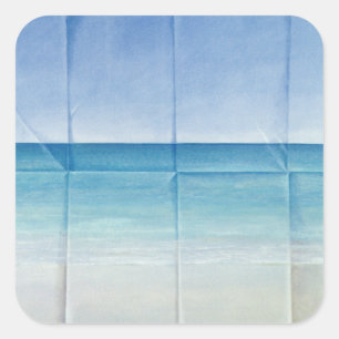 Seascape 1984 square sticker