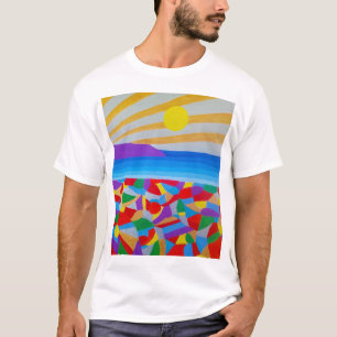 Seascape Acrylic Fine Art T-Shirt